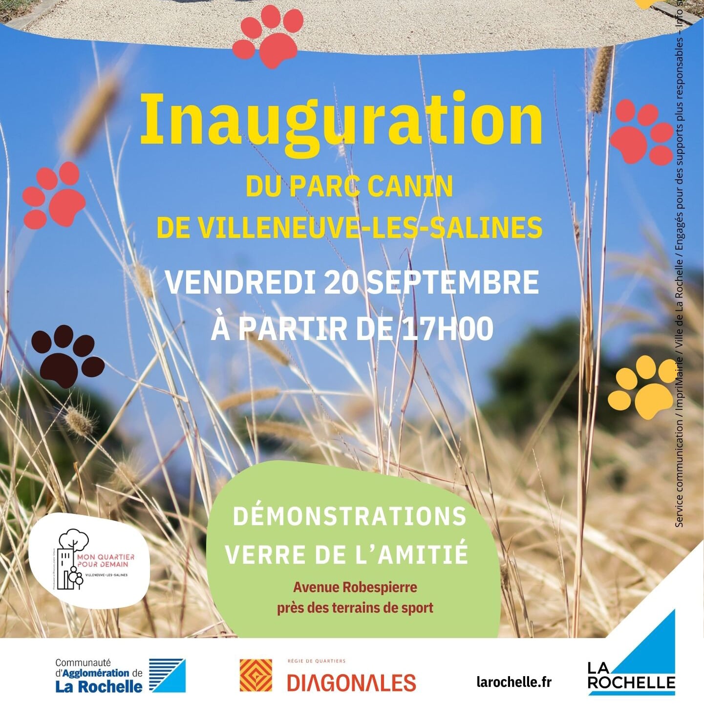 Le parc canin de Villeneuve ouvre ses portes!